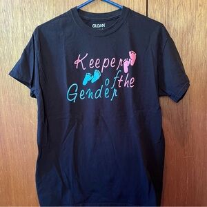 Gender reveal “keeper of the gender”  Black T-shirt